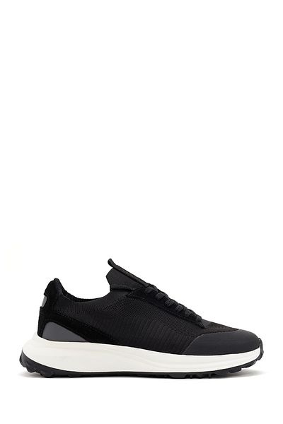 Derimod Men's Black Sneaker - Zero Thick Sole, Lace-up fabric 24sfd62196f