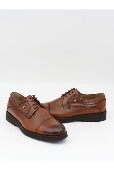 Fosco 2864 Tan Genuine Leather Eva Sole Men's Shoes