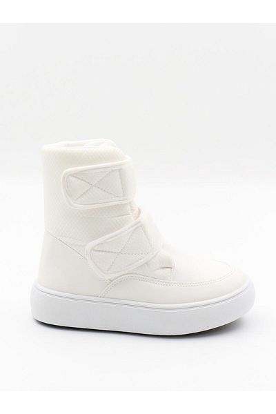 Pinokyo Ghete pentru copii Congo White 31-35 cu căptușeală caldă cu velcro