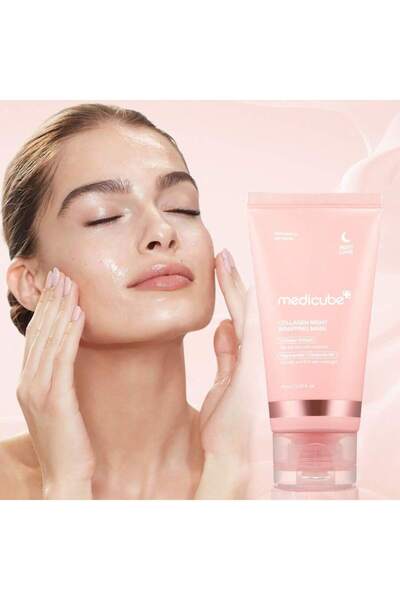 Medicube Collagen Night Wrapping Mask-Kolajenli Soyulabilir Uyku Maskesi 75ml...