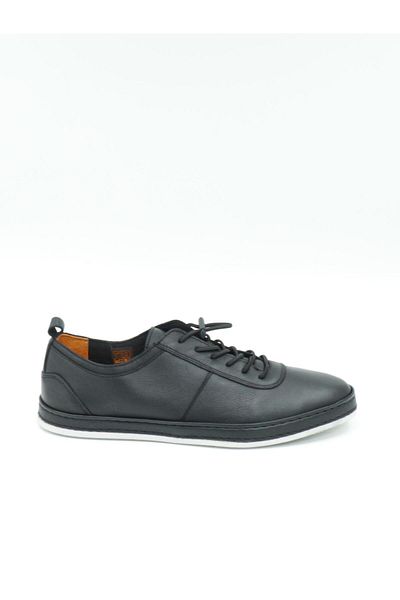Freefoot 245530   Pantofi casual pentru bărbați cu șireturi din cauciuc negru
