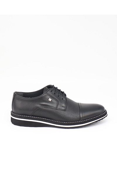 Fosco 1103 Black Genuine Leather Casual Men's Shoes