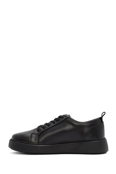 Derimod Men's Black Lace-Up Leather Sneaker 24Wfd 681818