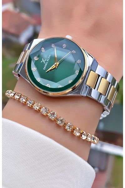 Daniel Klein Brand Silver Color Steel Cord Women's Wristwatch - Bracelet Gift