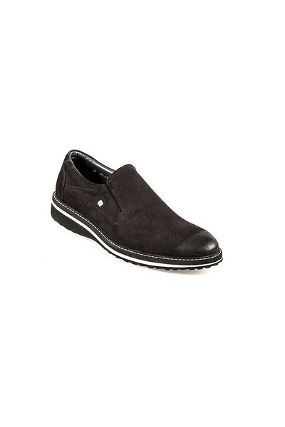 Fosco 8566 Black Nubuck Casual Men's Shoes
