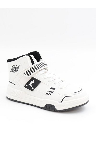Cool King 31-36 Pantofi sport pentru copii cu velcro alb