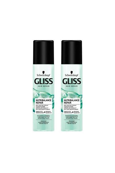 Gliss Nutribalance Repair Anti-Hair Loss Leave-In Liquid Conditioner 200 ml 2 Pieces