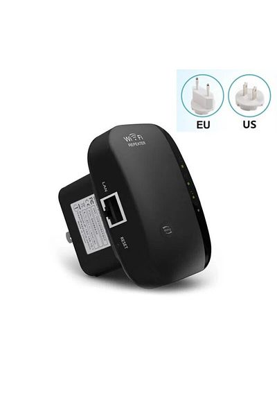 Choice Black Us plug Wifi Repeater Wireless Signal Amplifier Extended Network Enhancer EU US Home Router 30