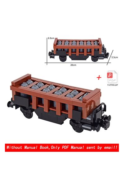 Choice Set 02 Moc City Technical Idea Train Base Railway Sulfuric Acid Tanker Car Vehicle Carriage Building