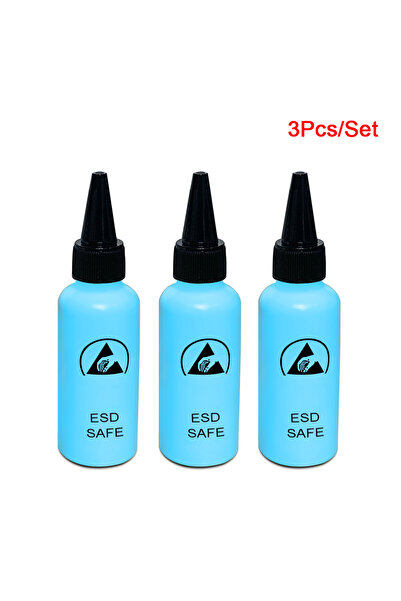 Choice 1 set Alcohol bottle dispensing rosin washing plate water anti-static solvent bottle with needle 65M