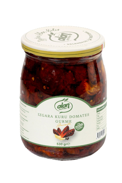 Alan Zeytinleri Izgara Edilmiş Kuru Domates Cam Kavanoz 530 GR