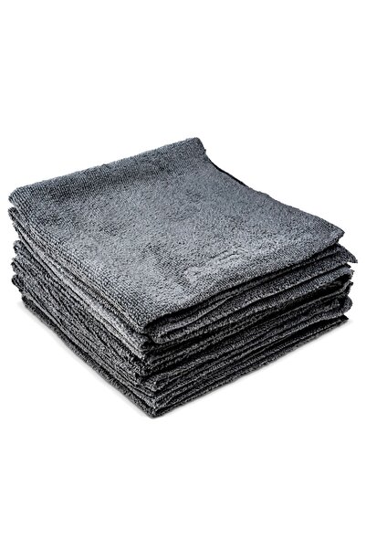 Nasiol Wipe&buff Mikrofiber Seramik Kaplama Detailing Bezi 10'lu-a.gri-temizlik Bezi-35x40cm-320gsm