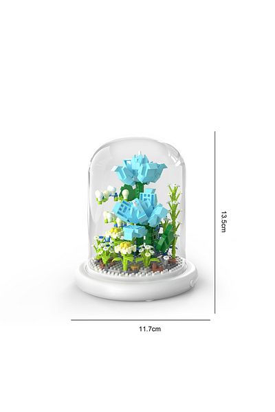 Choice M1092 570pcs Eternal Block Flower Assembly Bouquet Desktop Decoration Block Flower Children's Puzzle