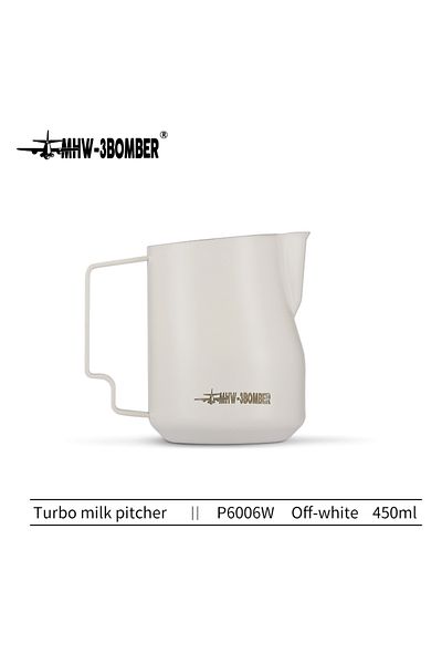 Choice 450ml White Mhw-3bomber 350ml 450ml Turbo Milk Frothing Pitcher Steaming Pitchers Professional Milk