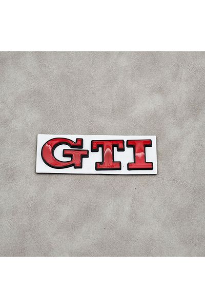 Volkswagen Red Black 3d Metal Logo Gti Emblem Car Rear Trunk Badge For Vw Golf 4 5 6 7 8 Polo Jetta