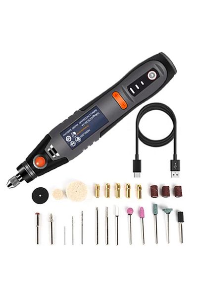 Choice 24 قطعة من الملحقات 35 واط USB أداة دوارة لاسلكية Dremel DIY مثقاب صغير قلم نقش كهربائي 3 سرعات Mi