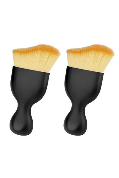 SEAMETAL 2 Pieces Car Interior Dust Sweeping Soft Brush Car Washing Tool Keyboard Gap Car Dust Brush
