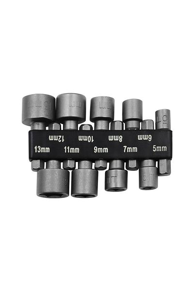 Choice 9pcs 9pcs/14pcs/set 5mm-13mm Hex Sockets Sleeve Nozzles Nut Driver Set Screwdriver Set Bits Sets Too
