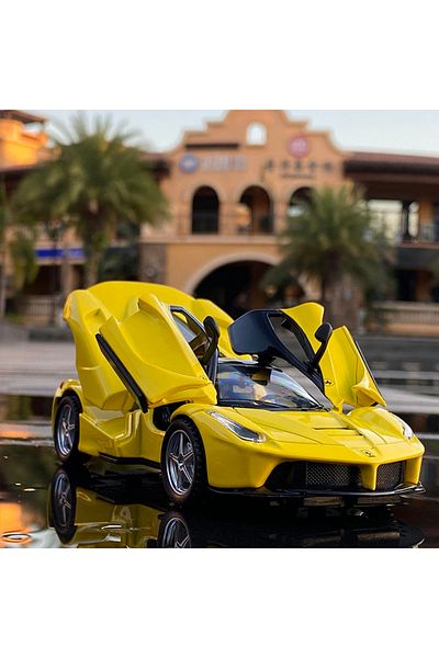 Choice Yellow Nobox 1:32 Toy Car Ferrari Laferrari Toy Alloy Car Diecasts & Toy Vehicles Car Model Miniatur