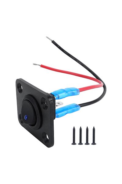 Choice Cp-5260-01 20a Blue Circular Joystick Switch Panel With 3-pin Aluminum Waterproof 12v, Suitable For