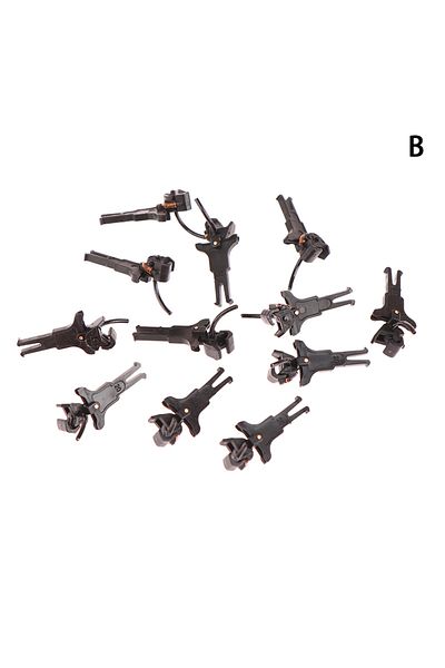 ZTOYL B 12pcs 1:87 Ho Scale Railway Train Plastic Coupler Suitable European Train 2 Sizes Choice Diy Mode.