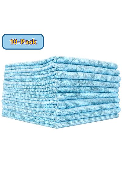 Choice Superfine Fiber Light Blue 10pcs 10pcs Edgeless Microfiber Auto Cleaning Towels Multifunctional Car