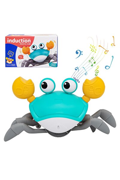 Choice1 Blue Dancing Crab Run Away Toy for Babies Crawling Interactive Escape Crabs Baby Birthday Thanksgivi