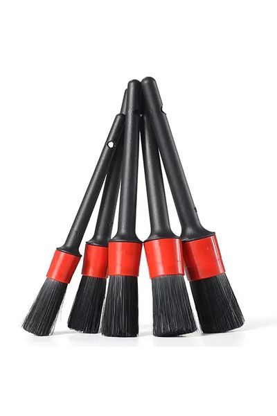 Choice Black5 5/10pcs Detailing Brush Set Car Brushes Car Detailing Brush For Auto Cleaning Dashboard Air O