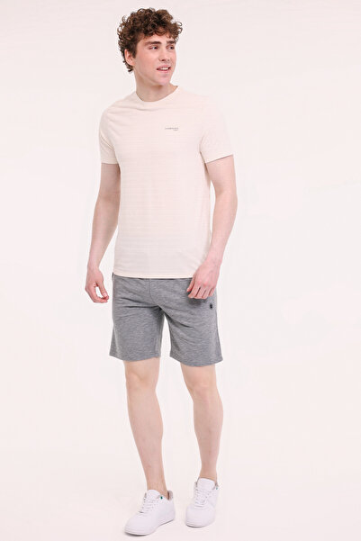 lumberjack Ανδρικό κοντομάνικο μπλουζάκι ML HARVES 11ITL1103 4FX BROKEN WHITE