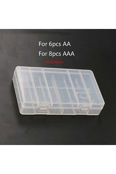 JCD 883 4/6/8/10 Grid Aa Aaa Plastic Battery Holder Case Organizer Container Batteries Storage Box Holde