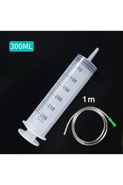 Choice محقنة ذات سعة فراغ كبيرة 300 مل، مضخة زيت محقنة قابلة لإعادة الاستخدام...