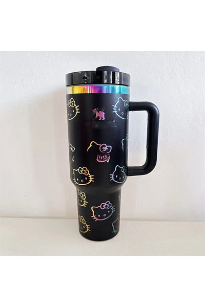 Takara Tomy Multicolor Anime Sanrio Hello Kitty Thermos Mug Stainless Steel Portable Large Capacity Water Cup Tr