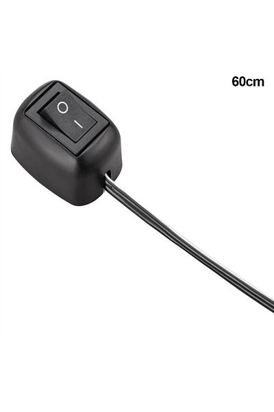 Choice 60cm Universal Car Switch Paste Type Toggle Switch With Cable 60cm/100cm Dc 12v For Fog Ring Drive L