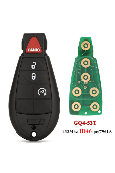 Choice1 مفتاح سيارة عن بعد 4 أزرار بدء تشغيل jingyuqin GQ4-53T Fobik 433 ميجا هرتز ID46-PCF7961A رقاقة لسيارة Dodge RAM 1500