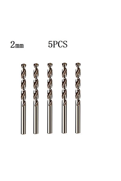 Choice 2mm 5pcs 5/10pcs Hss M35 Cobalt Drill Bit 1mm 1.5mm 2mm 2.5mm 3mm For Stainless Steel Auger High Qu