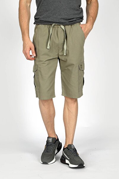 Lee Cooper Newso Erkek %100 Pamuk Dokuma Şort Haki