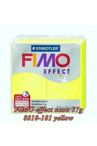 Bafimo FIMO Effect Modeling Clay 57g Neon Yellow Neon