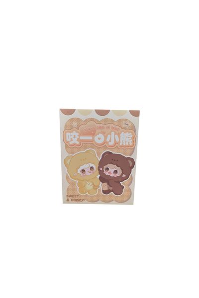 Miniso Random 1pcs Yooki 4th Generation Blind Box Take A Bit Small Bear Series Plush Toys Exquisite Doll Ke