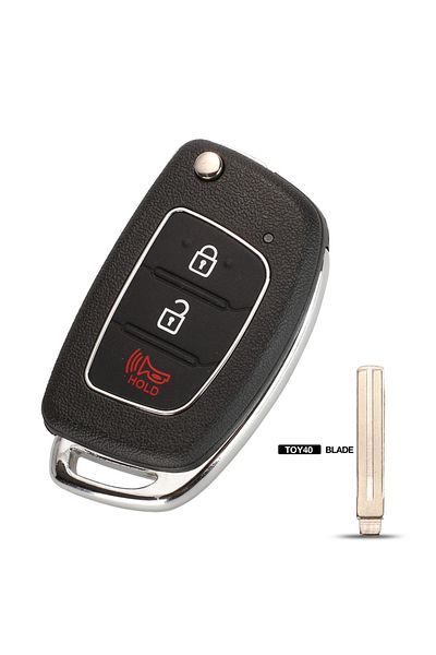 Choice 3b A Toy40 Blade Jingyuqin 3/4b مفتاح ريموت قابل للطي لسيارة Hyundai Hb20 Santa Fe I20/30/45 Ix35/45 Mi
