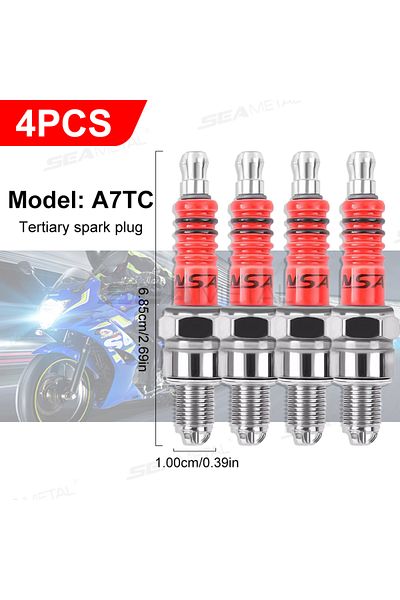 Choice A7tc 4pcs Blalion Racing Spark Plug 3 Triple Electrode A7tc D8tc For Gy6 Cg 50 70 110 125 150cc Moto