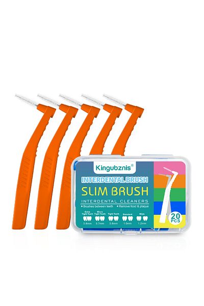 Choice 1.2-1.5mm Kingubznis 20pcs Interdental Brush For Dental Orthodontics Clean Between Teeth Cleaning T