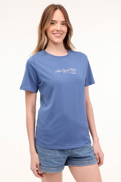 lumberjack Γυναικείο κοντομάνικο μπλουζάκι WL GHOST 11SS128 4FX Indigo