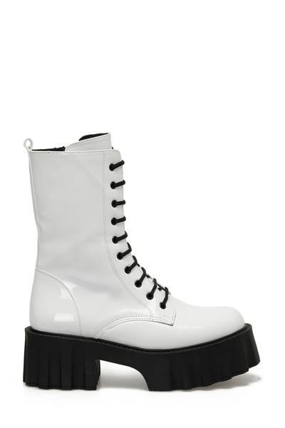 Butigo AMY 3PR Beyaz Kadın Topuklu Bot