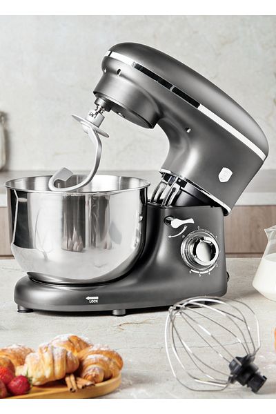 Berlinger Food Processor With 3 Types Hooks 1300 W Anthracite Collection Strong Elegant