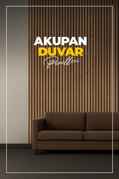 ATS YAPI AKUSTİK 12 Adet Kendinden Yapışkanlı Ahşap Çıta 240 Cm - Atlantik Çam