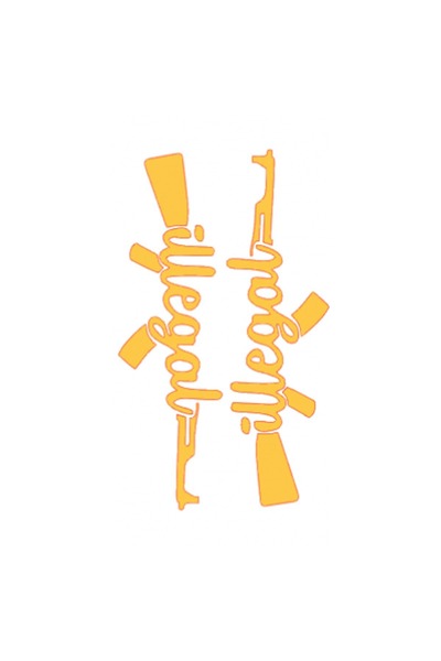 EŞREFOĞLU-EMA STİCKER KELEŞ İLLEGAL 15 cm GOLD