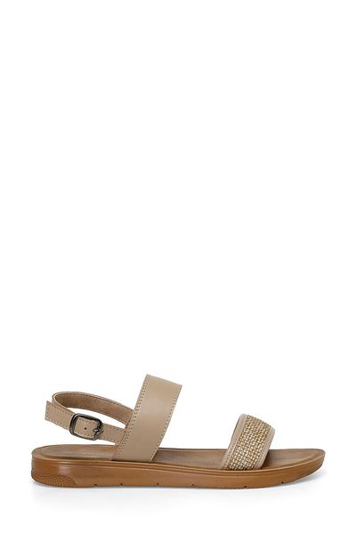 Polaris 323688.Z 4FX Beige Flat Women's Sandals