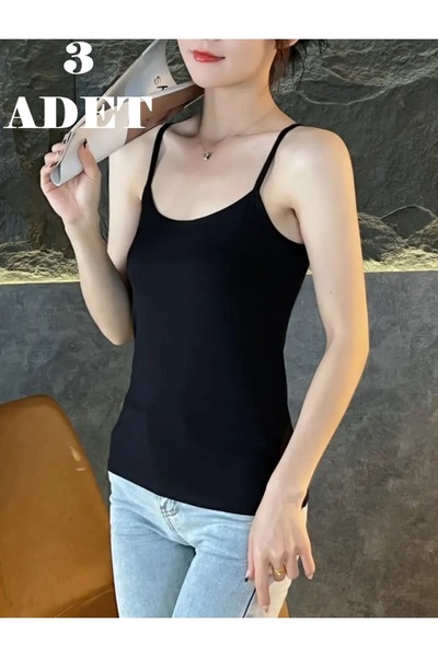 Özten Pachet de 3 maiouri cu material elastic bretele OZT500