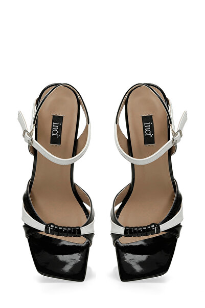 İnci Černé dámské sandály na podpatku INCI JADE 4FX