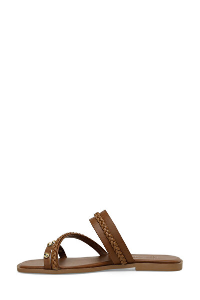 İnci Inci Resta 4Fx Tan Women's Flat Slippers